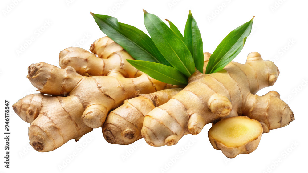 Fresh Ginger Root on a transparent background. Fresh Ginger Root on a transparent background.