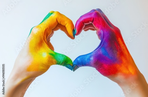 The rainbow flag, a symbol of lesbian, gay, bisexual, transgender, and queer (LGBTQ+) pride and LGBTQ+ social movements, is flown at many pride parades.