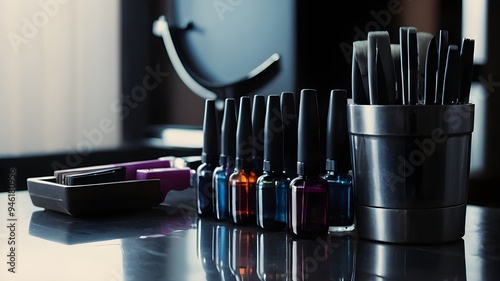 Set of Hairdresser Tools Silhouettes, Styling and Cutting Essentials