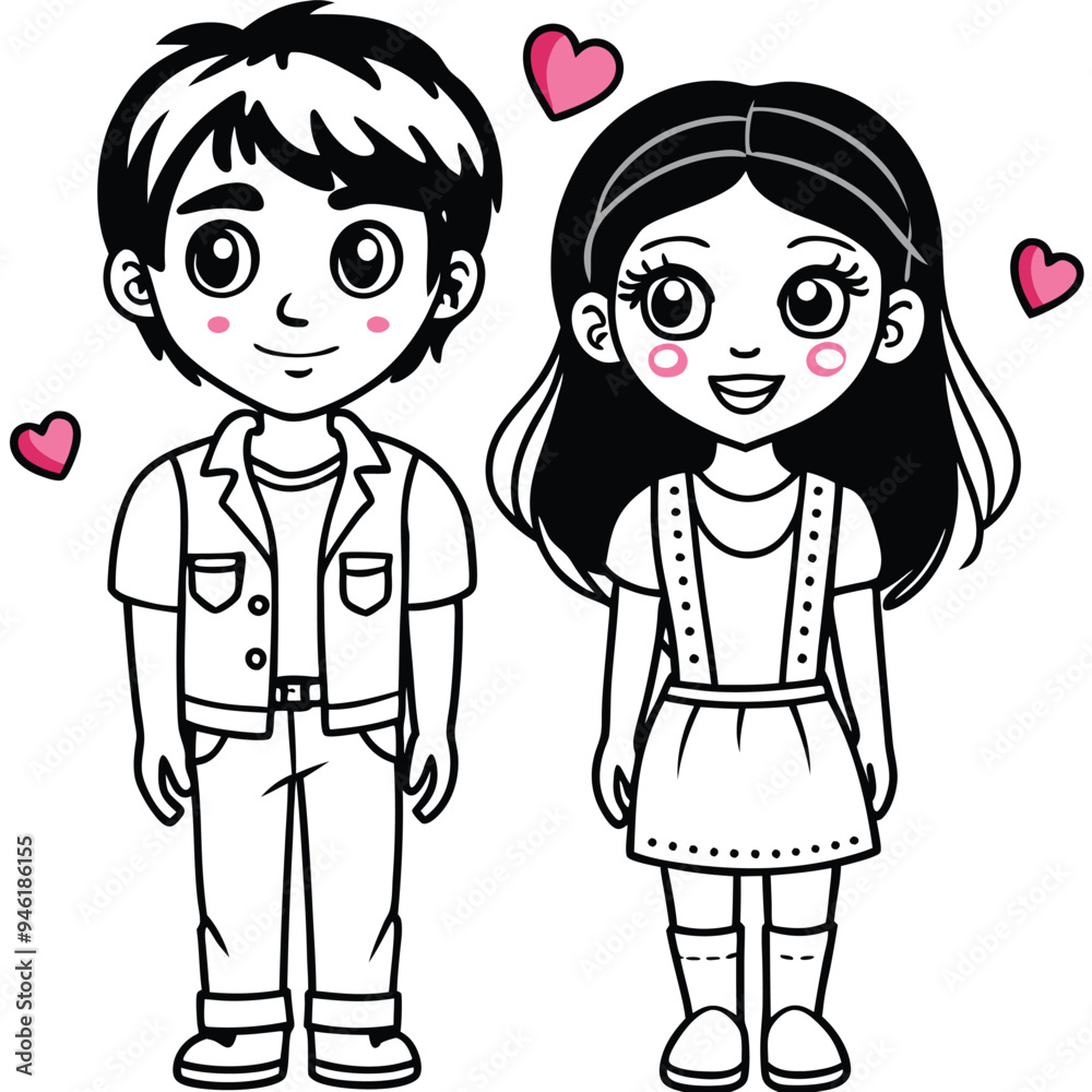Boy and Girl Couple love Vector, Valentines Dya Special png illustration Boy and Girl Couple love Vector, Valentines Dya Special png illustration
