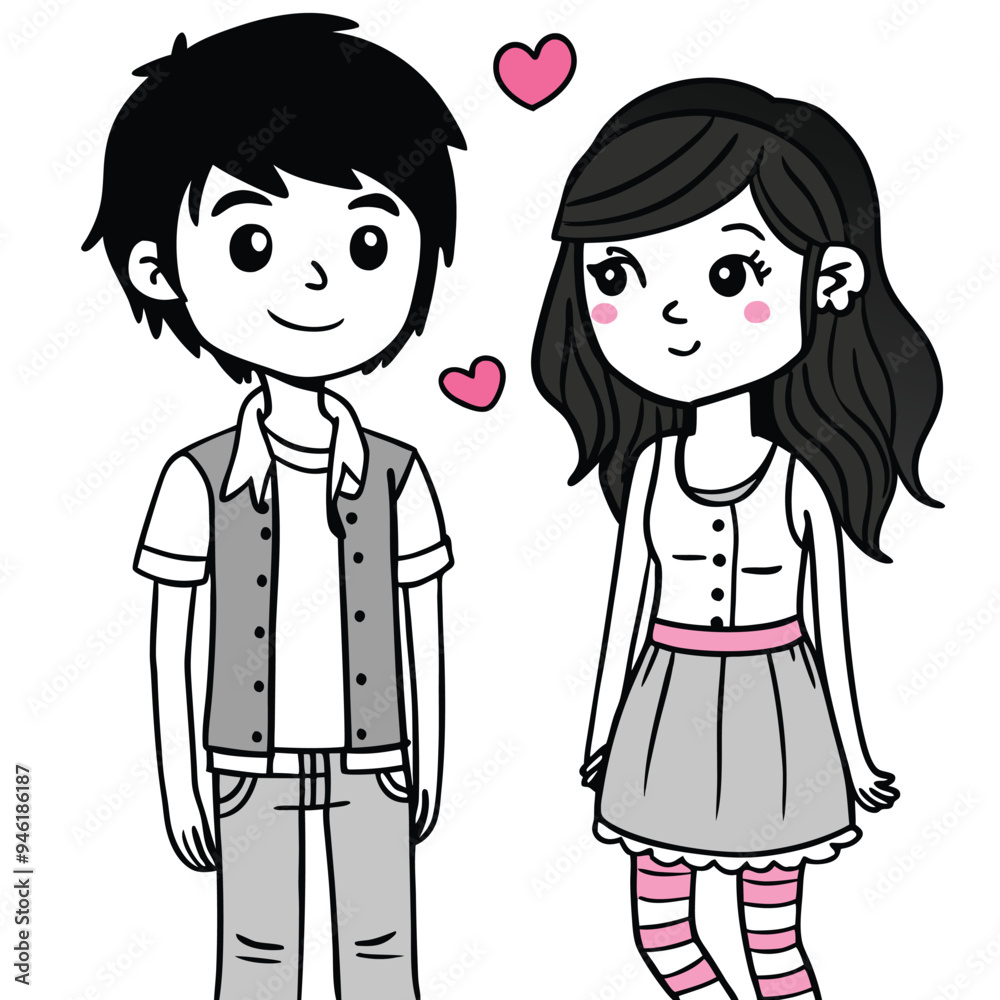Boy and Girl Couple love Vector, Valentines Dya Special png illustration Boy and Girl Couple love Vector, Valentines Dya Special png illustration