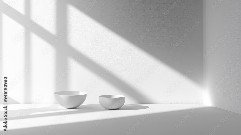 A clean white backdrop with subtle shadowing, enhancing the three-dimensional appearance of objects A clean white backdrop with subtle shadowing, enhancing the three-dimensional appearance of objects