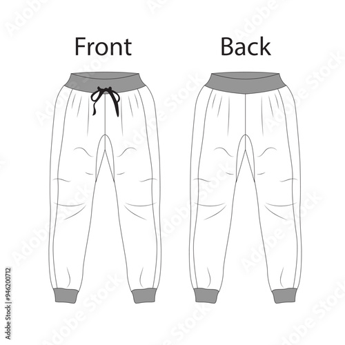  track pant Illustrator Artwork