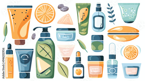 Skincare Essentials and Self-Care Routine Products for Healthy Skin Glow