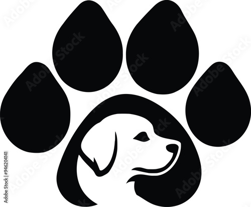 dog minimalist logo design