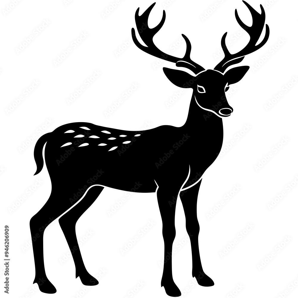 Obraz premium Animals silhouette vector image