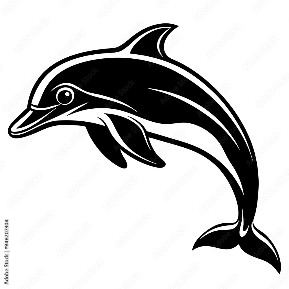 Obraz premium Animals silhouette vector image