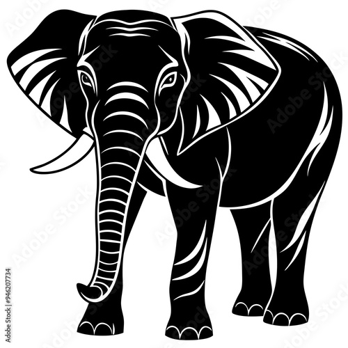 Wallpaper Mural Animals silhouette vector image Torontodigital.ca