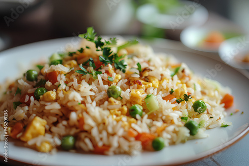 Asian food eating vegetables rice healthy Chinese fried rice food, delicious fried rice food