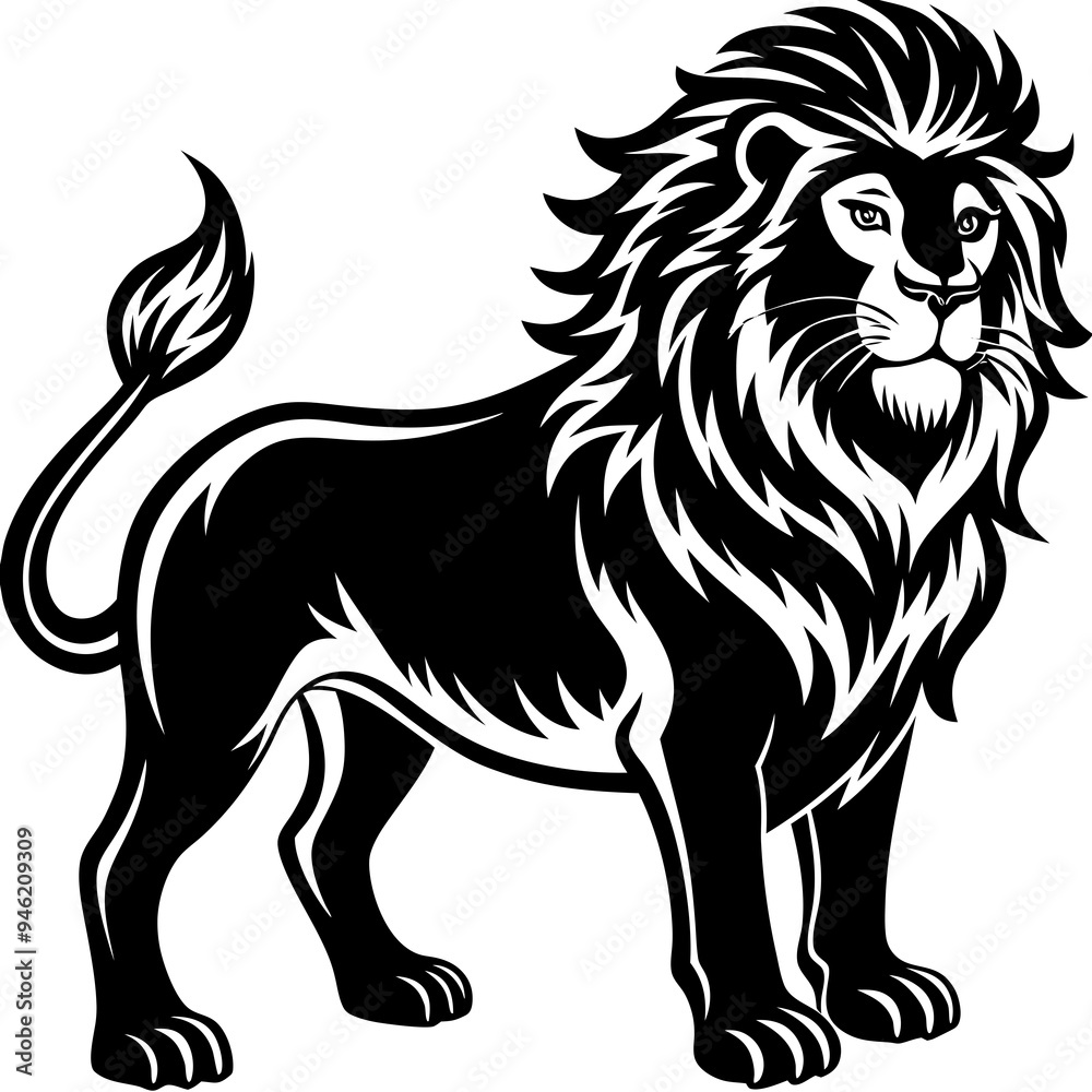 Fototapeta premium Animals silhouette vector image