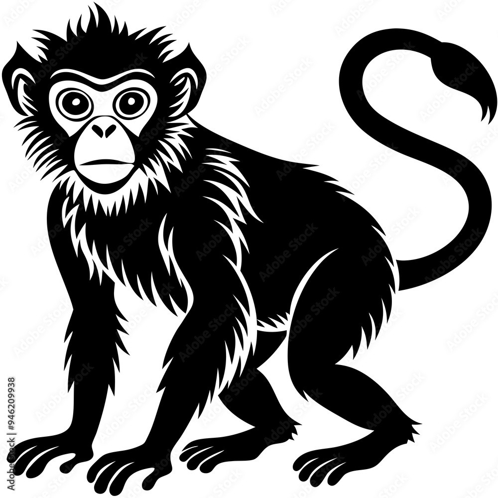 Obraz premium Animals silhouette vector image