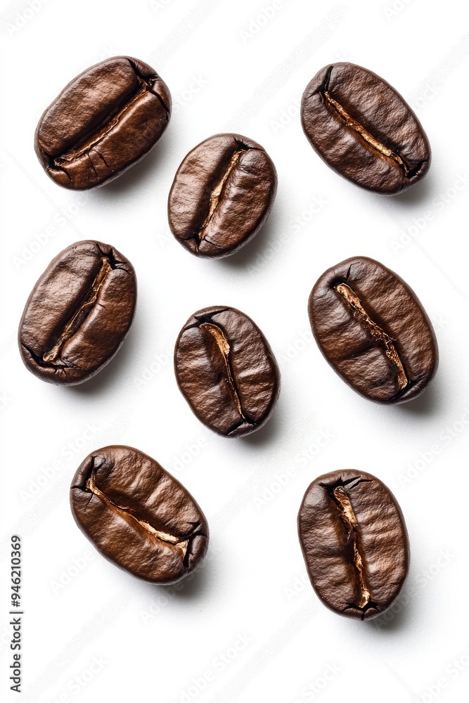 Coffee Beans on White Surface Coffee Beans on White Surface