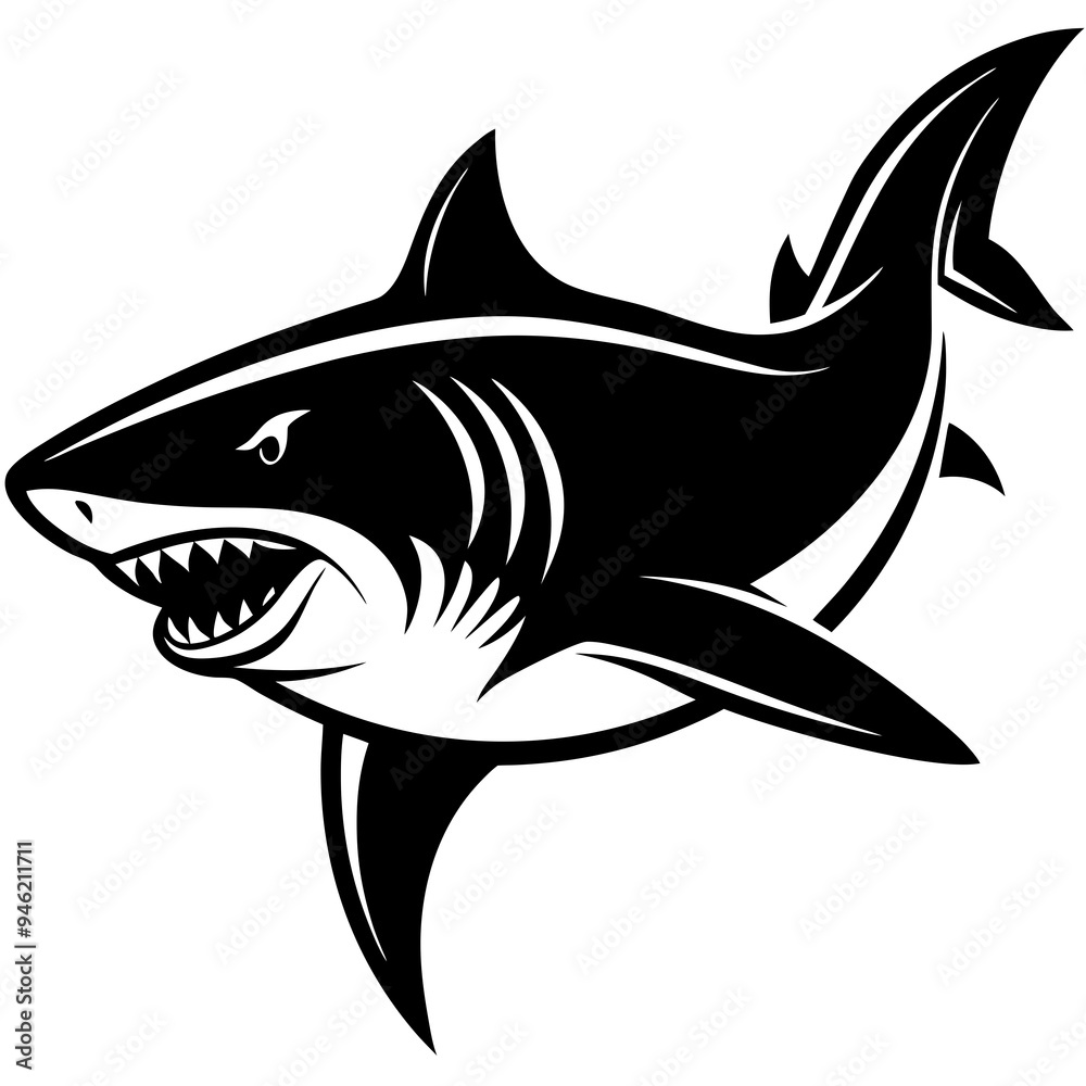 Obraz premium Animals silhouette vector image