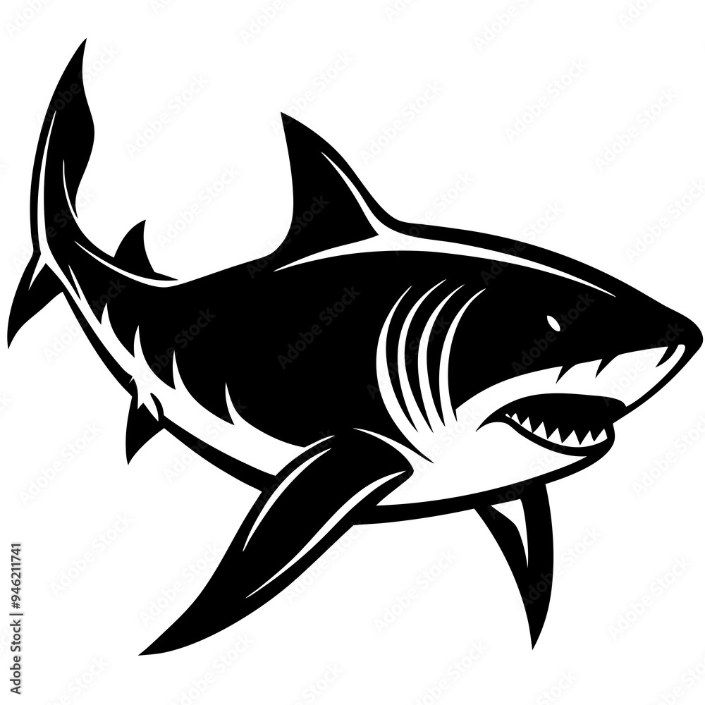 Obraz premium Animals silhouette vector image