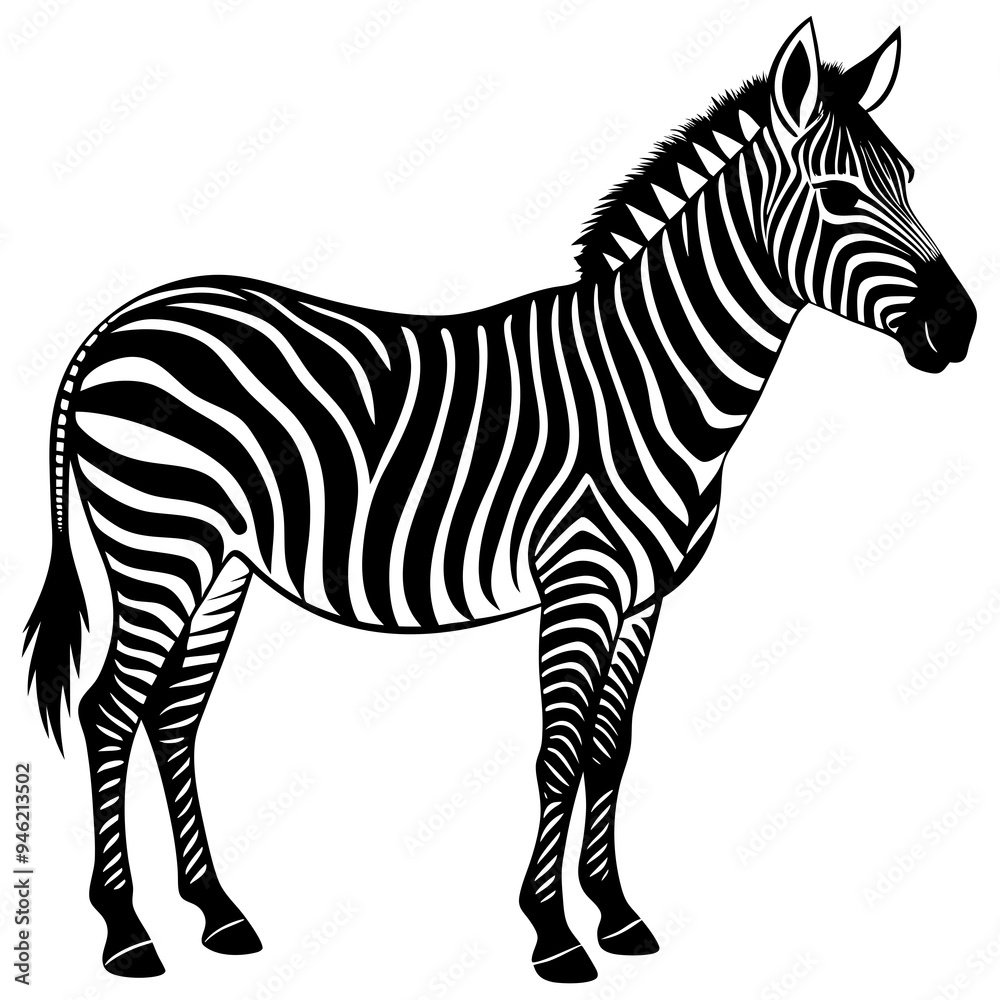 Fototapeta premium Animals silhouette vector image