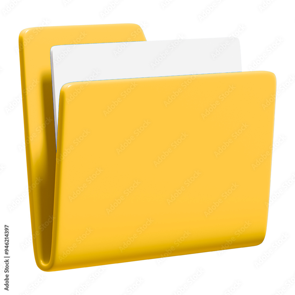 Document folder png sticker, 3D business illustration, transparent background Document folder png sticker, 3D business illustration, transparent background