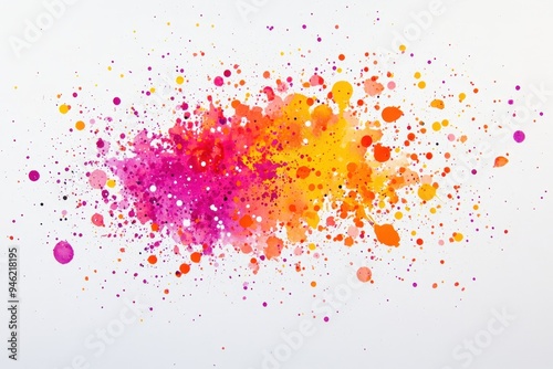 A stock image of a colorful abstract painting.