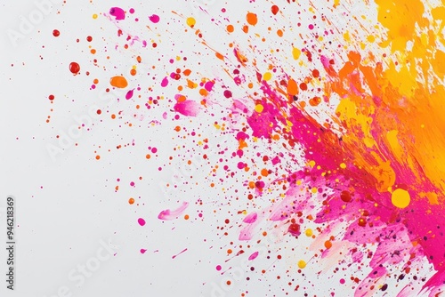 A close-up of a paint splatter.