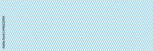 Square wire fence mesh. Blue check and grid seamless vector pattern. 