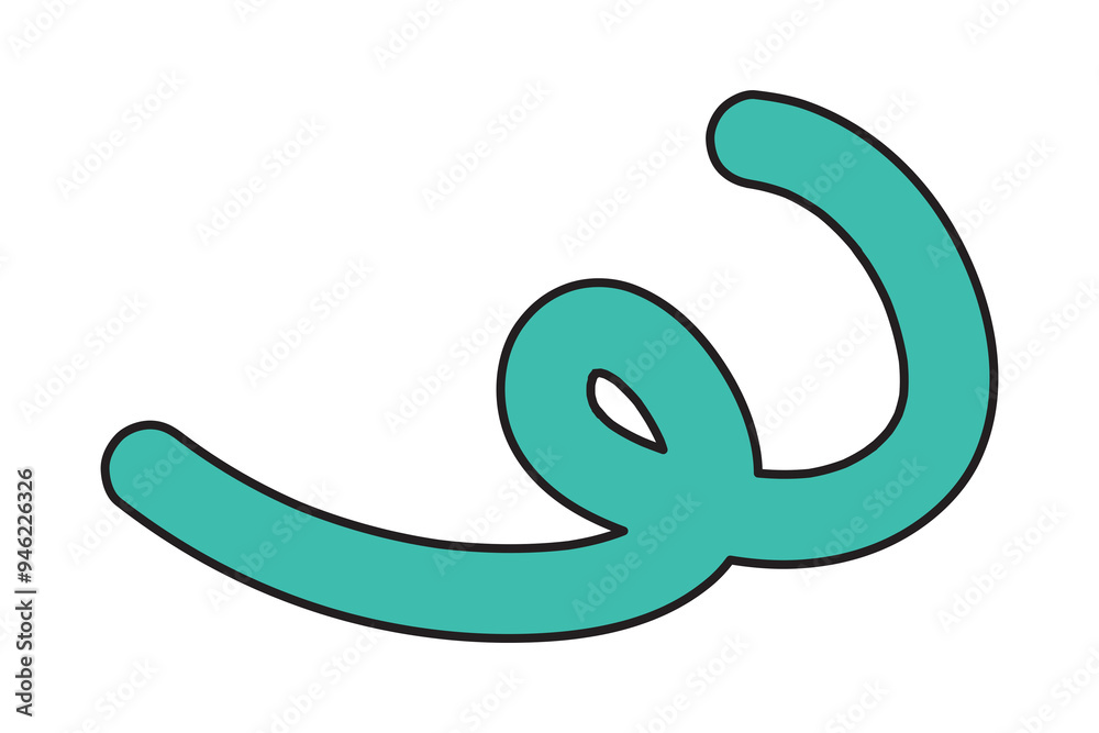 Green doodle line png, transparent background Green doodle line png, transparent background