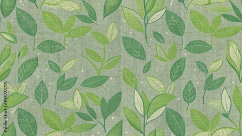 Eco-Friendly ESG Concept with Green Leaves Pattern - Sustainable and Environmentally Conscious Design