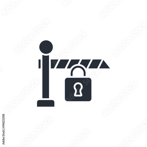 Barrier icon. vector.Editable stroke.linear style sign for use web design,logo.Symbol illustration.