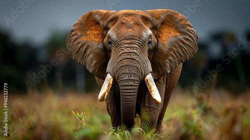 Illegal poaching of elephant for ivory, 