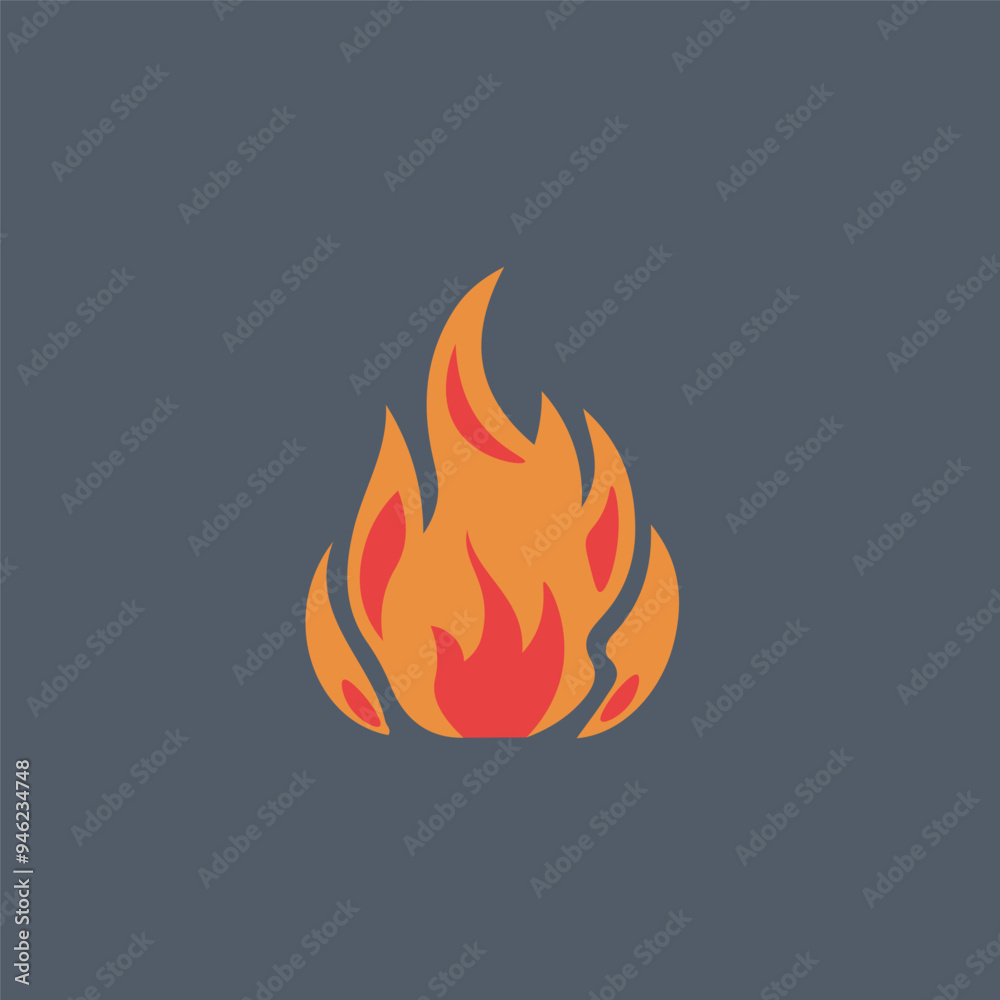 flame in flat vector design. flame in flat vector design.
