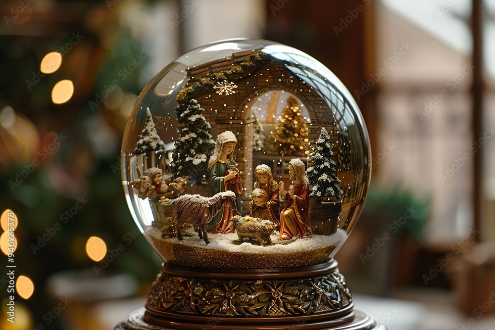 This delightful snow globe showcases a charming winter scene with children ice skating. When shaken, swirling snow creates a joyful and festive atmosphere inside the globe. This delightful snow globe showcases a charming winter scene with children ice skating. When shaken, swirling snow creates a joyful and festive atmosphere inside the globe.
