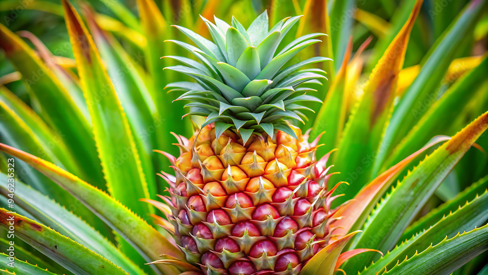 Ripe pineapple fruit. Ripe pineapple on white background Ripe pineapple fruit. Ripe pineapple on white background