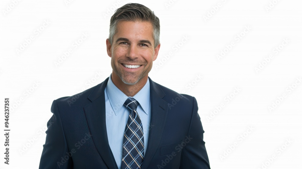 The smiling business professional