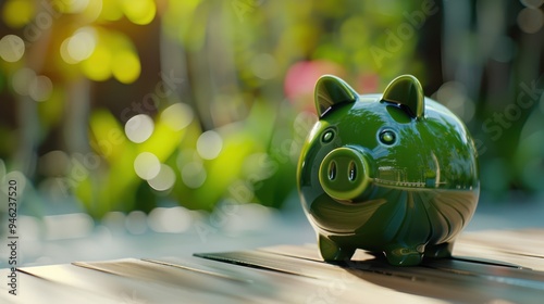 The Green Piggy Bank photo