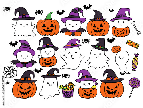 halloween vector set