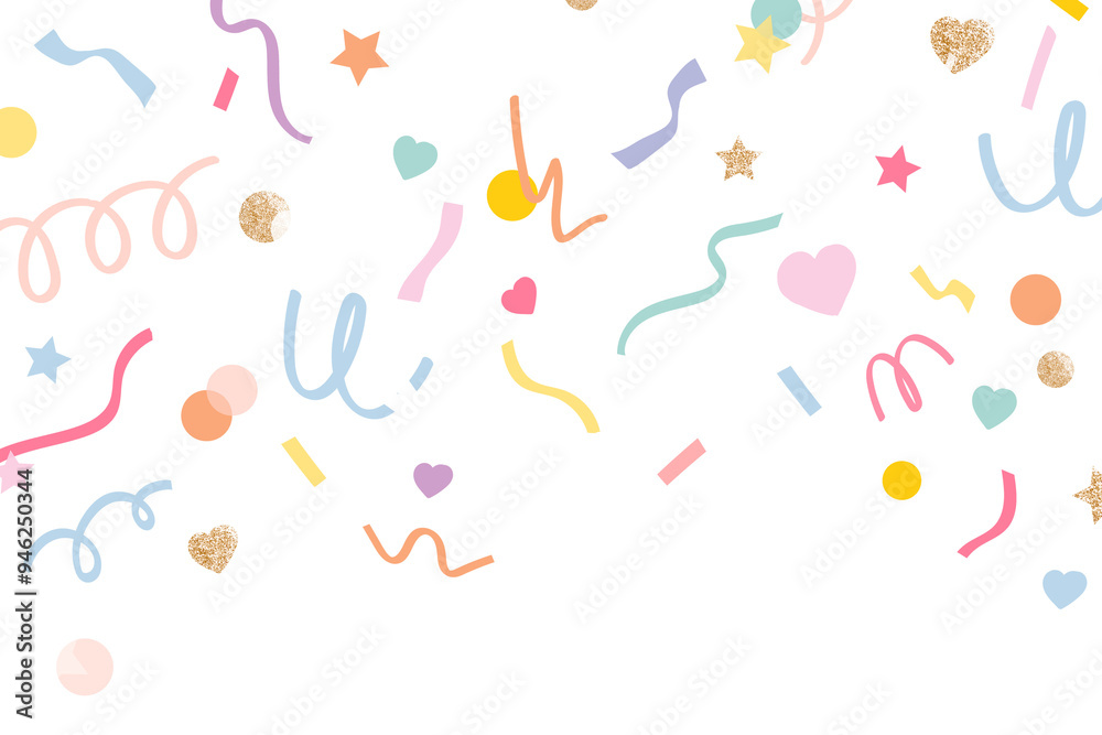 Border png with cute confetti pattern transparent background Border png with cute confetti pattern transparent background