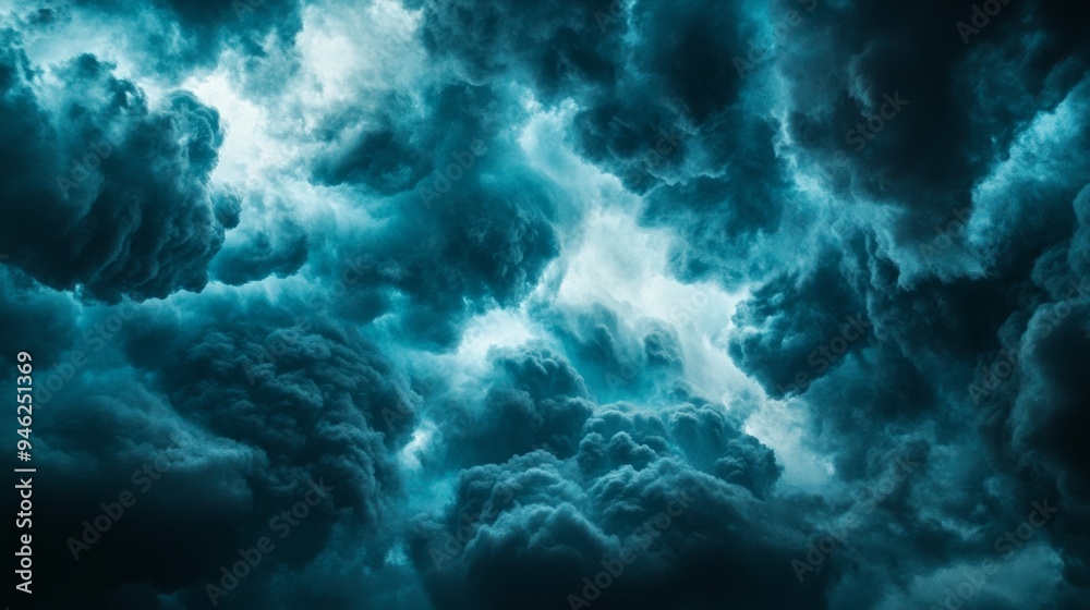 Dark, threatening clouds