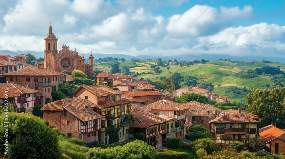 Fototapeta premium Picturesque Comillas in Cantabria