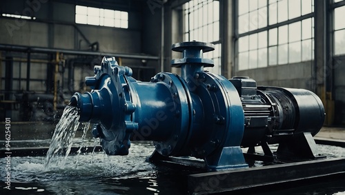 Industrial water pump showcasing efficient water management technology