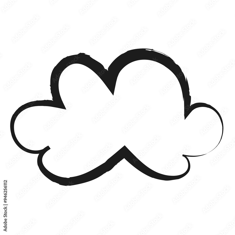 Cloud, weather png sticker, cute doodle on transparent background Cloud, weather png sticker, cute doodle on transparent background