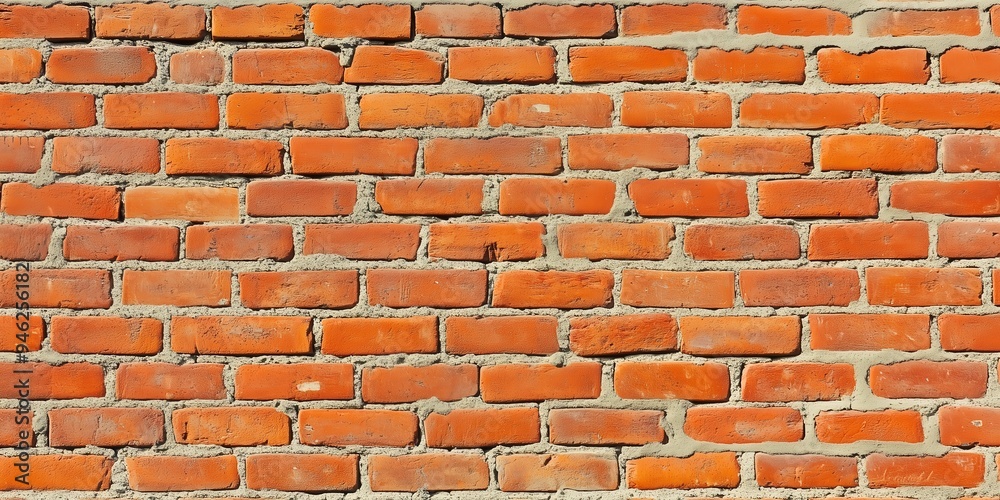 Obraz premium A close-up view of a red brick wall showcasing its texture and color.