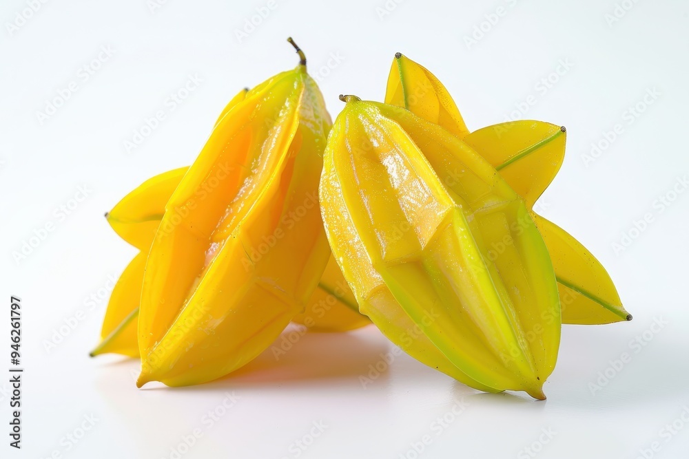 Star fruit isolated on white background Star fruit isolated on white background