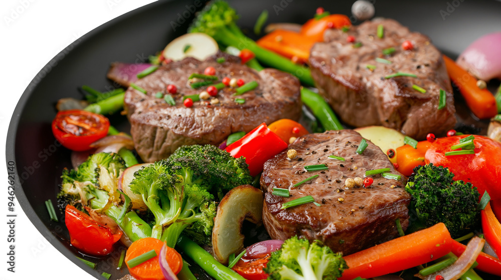 Grilled Beef Steak with Vegetables Grilled Beef Steak with Vegetables