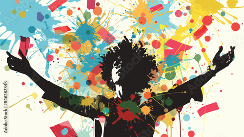 Freedom and Wealth: The Power of Riches in Ultimate Liberation - Vibrant Mixed Media Artwork