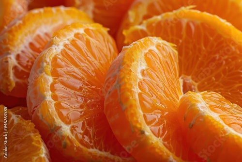 Tangerine slices photo