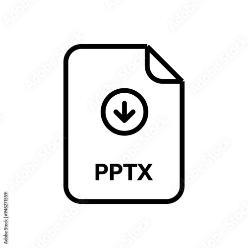 File Formats - Download icon with extension 