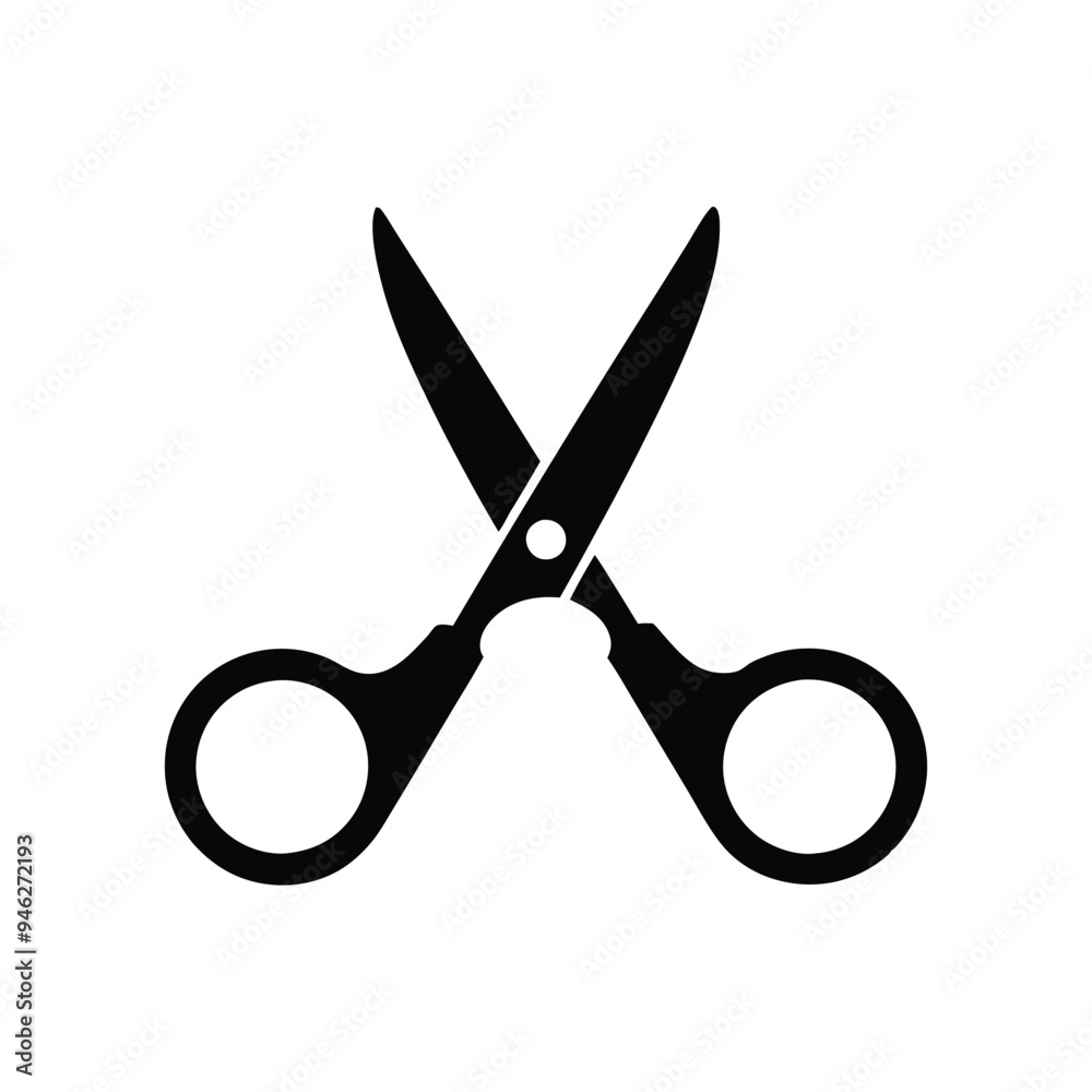 Scissors vector logo design. Scissors Icon