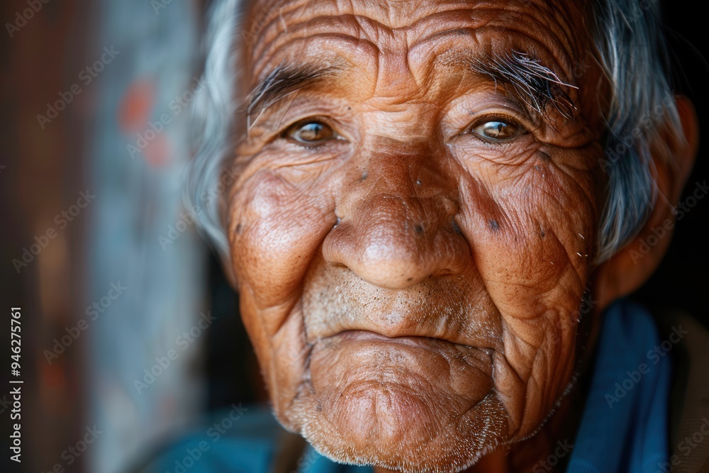 An elderly man reflects a deep sense of wisdom and calmness, revealing rich life experiences through his expressive features in soft natural light. Generative AI An elderly man reflects a deep sense of wisdom and calmness, revealing rich life experiences through his expressive features in soft natural light. Generative AI