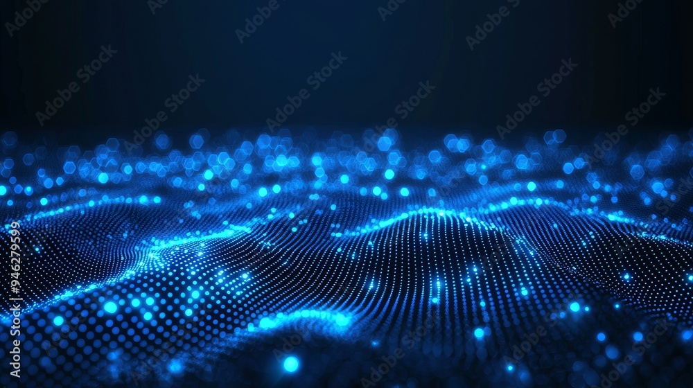 Concept of Cyber Space Grid Area Pattern Texture Information For Screensaver, Game, Background. Blue Flare Screen Digital Information Data Monitoring System Technology Illustration. Concept of Cyber Space Grid Area Pattern Texture Information For Screensaver, Game, Background. Blue Flare Screen Digital Information Data Monitoring System Technology Illustration.