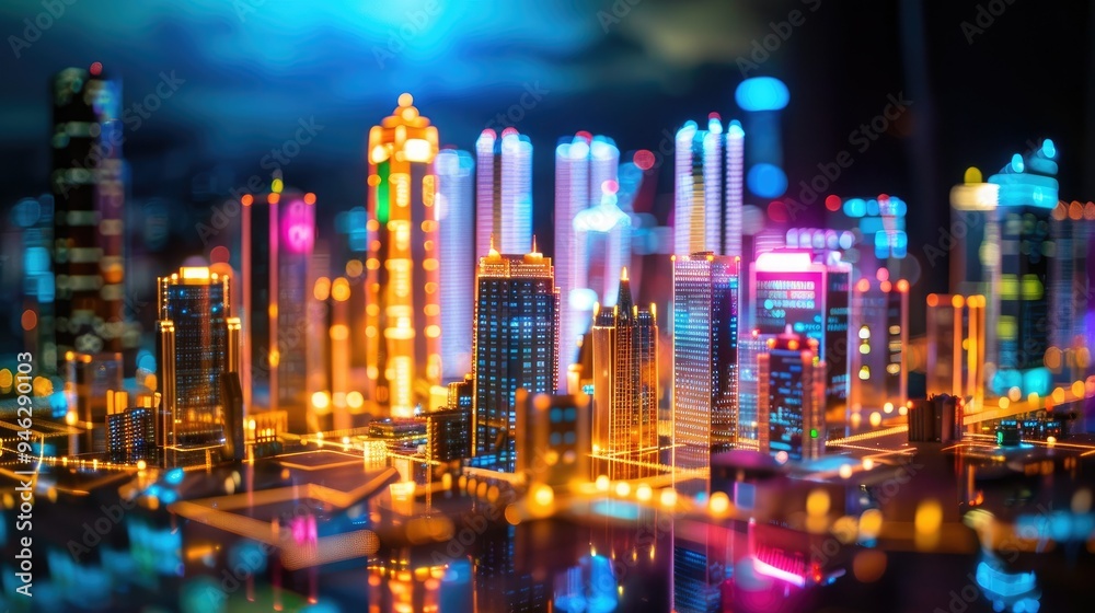 circuit boards creating a cityscape circuit boards creating a cityscape