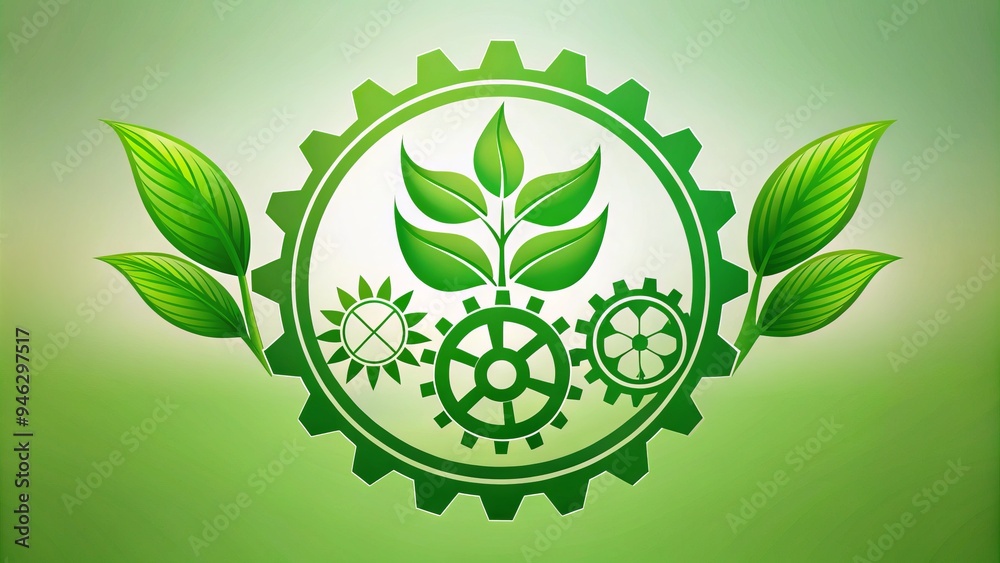 A stylized emblem featuring a circular motif with interconnected leaves and gears, symbolizing sustainable agriculture, innovation, and eco-friendly farming practices. A stylized emblem featuring a circular motif with interconnected leaves and gears, symbolizing sustainable agriculture, innovation, and eco-friendly farming practices.
