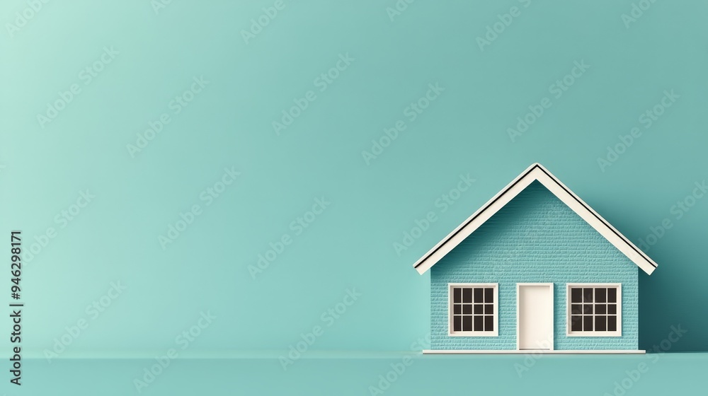 Modern Minimalist Blue House Concept Modern Minimalist Blue House Concept